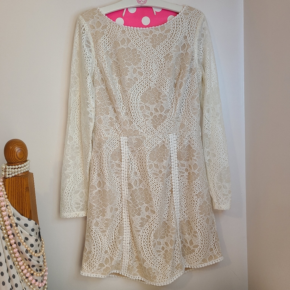 Selfie Leslie Palm Springs Emme Lace Dress Size Lg - Picture 7 of 8